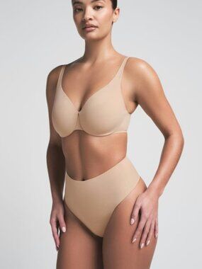 NEW SKIMS Smoothing Intimates Unlined Minimizer Bra Clay 36DDDD 36G NWT